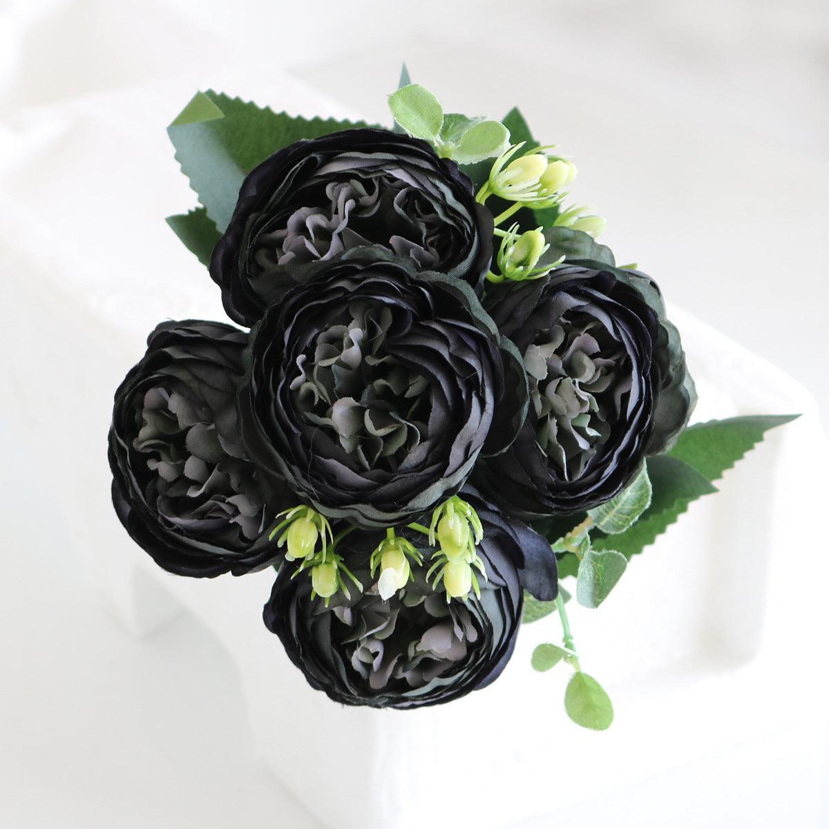 5-head Rose Artificial Flower Home Wedding - Pacisia