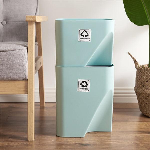 Kitchen Trash Can Recycle Bin Stacked Sorting Trash Bin Household Dry And Wet Separation Waste Bin Rubbish Bin for Bathroom - Pacisia