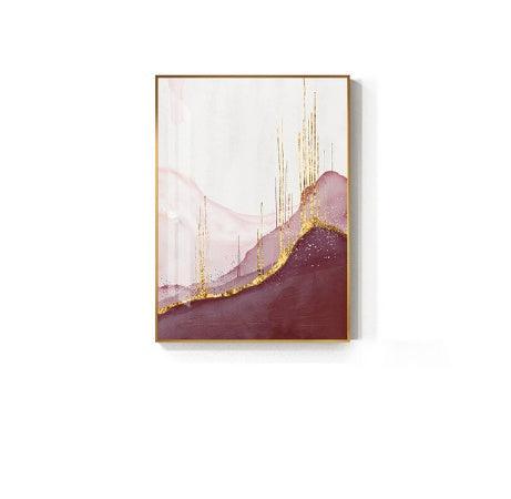 Nordic PurpleCanvas Painting Abstract Golden Canvas Painting Wall Pictures For Living Room Wall Art Home Decor Poster - Pacisia