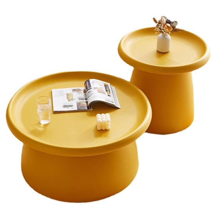 Modern Nordic Creative Round Tea Table Home Small Apartment Living Room Multi-functional Side Table Combination Simple Small Tea Table - Pacisia