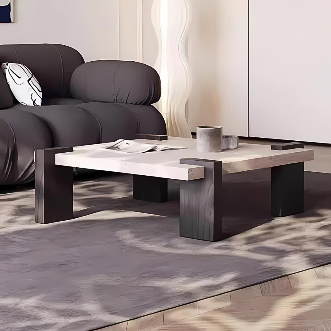 Zen Haven Travertine Coffee Table