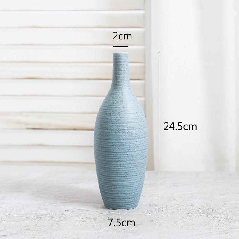 Creative Home Ceramic Crafts Ceramic Vase Desk Hydroponic Vase Decoration Home Decoration Vase - Pacisia