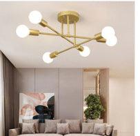 Bedroom Living Room Dining Room 6 Head Ceiling Lights Industrial Wind Iron Art - Pacisia