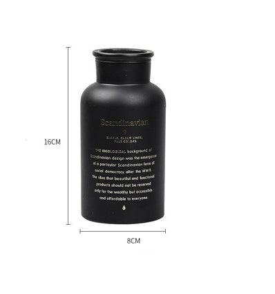 Ins wind vase glass bottle photo props flower arrangement water glass bottle hot stamping home decoration ornaments - Pacisia