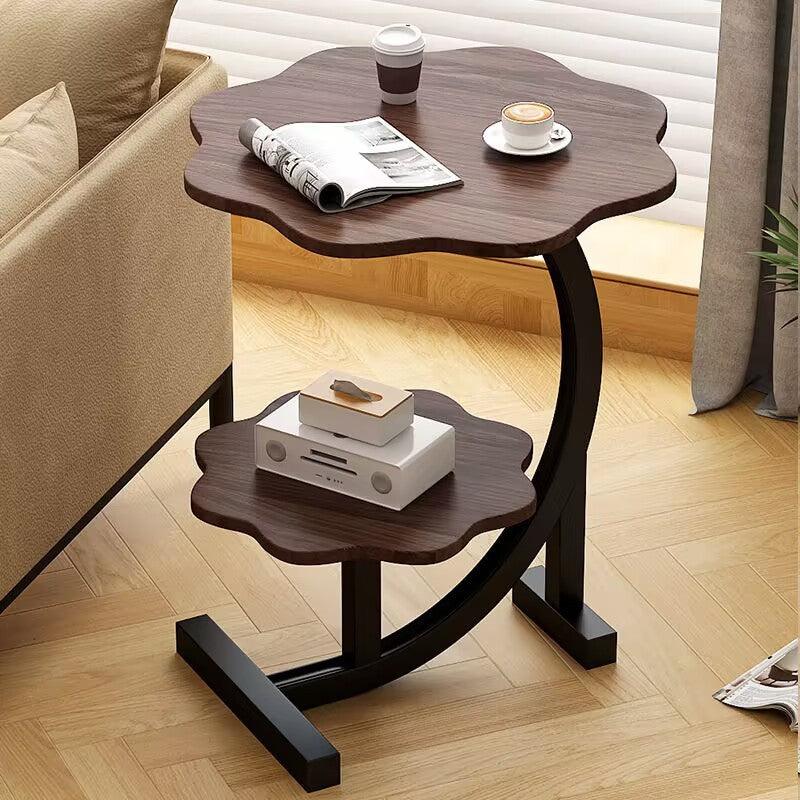 Small Coffee Table Home Living Room Table Floor Creative Double Layer Small Round Table - Pacisia