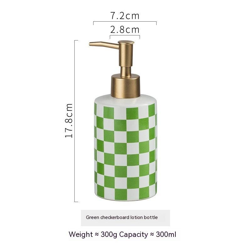 Light Luxury Popular Ceramic Hand Sanitizer Shower Gel Shampoo Conditioner Hotel Storage Bottle - Pacisia