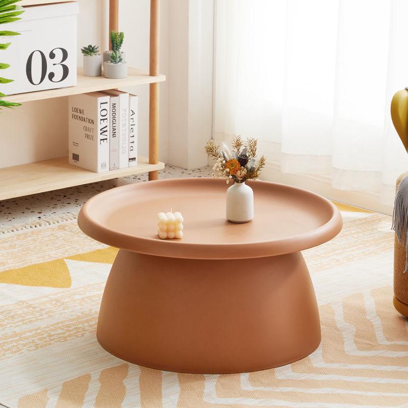 Modern Nordic Creative Round Tea Table Home Small Apartment Living Room Multi-functional Side Table Combination Simple Small Tea Table - Pacisia