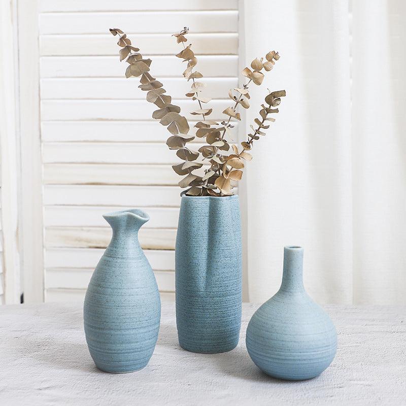 Creative Home Ceramic Crafts Ceramic Vase Desk Hydroponic Vase Decoration Home Decoration Vase - Pacisia