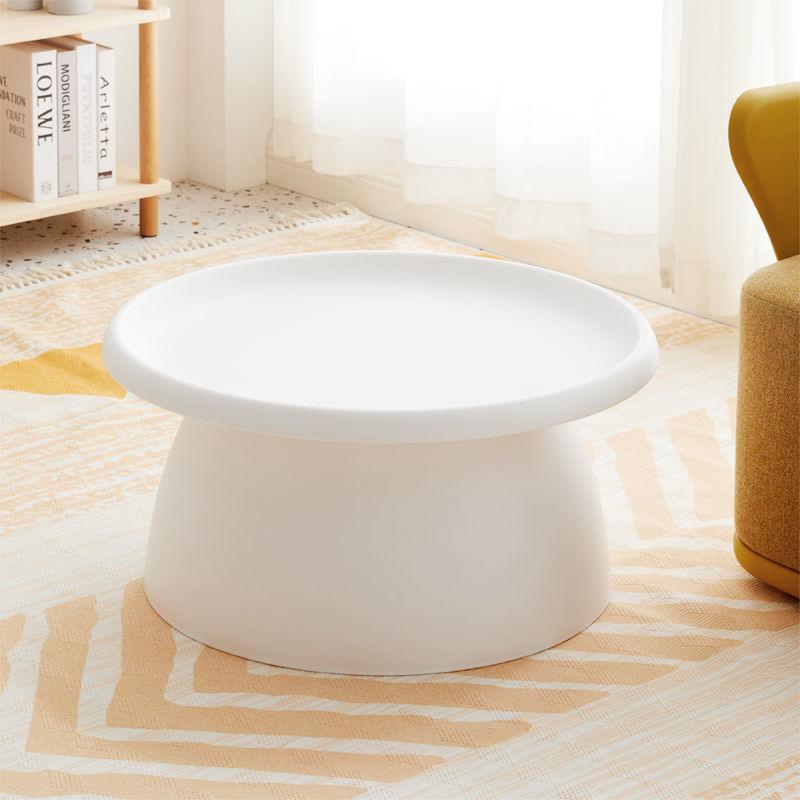 Modern Nordic Creative Round Tea Table Home Small Apartment Living Room Multi-functional Side Table Combination Simple Small Tea Table - Pacisia