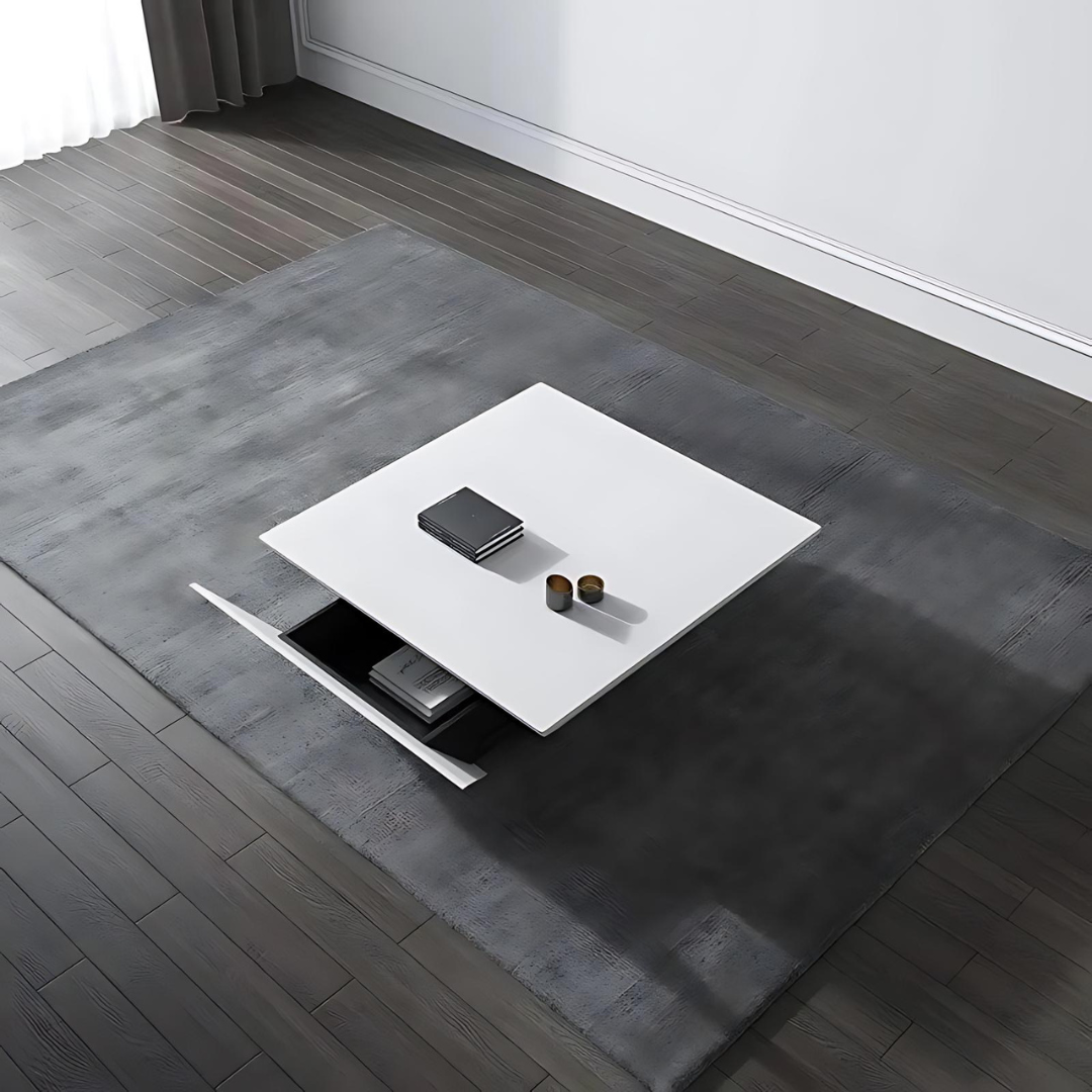 Metropolis Marble Top Storage Coffee Table