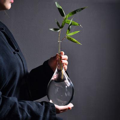 Japanese Style Cloud And Mist Vase Glass Transparent Flower Water Planting Flower Arrangement - Pacisia