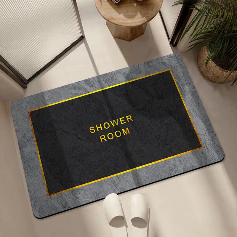 Marbling Bathroom Entrance Absorbent Floor Mat Household Quick-drying Diatom Ooze Floor Mat - Pacisia