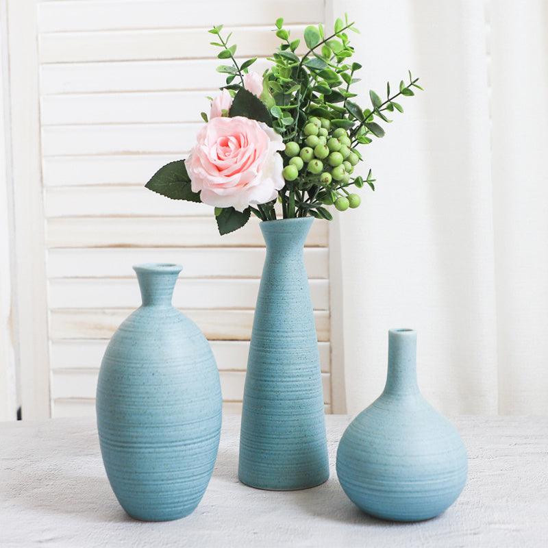 Creative Home Ceramic Crafts Ceramic Vase Desk Hydroponic Vase Decoration Home Decoration Vase - Pacisia