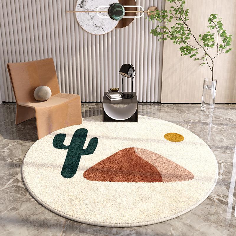 Simple Round Home Living Room Carpet Coffee Table Sofa Study Cloakroom Full Carpet - Pacisia
