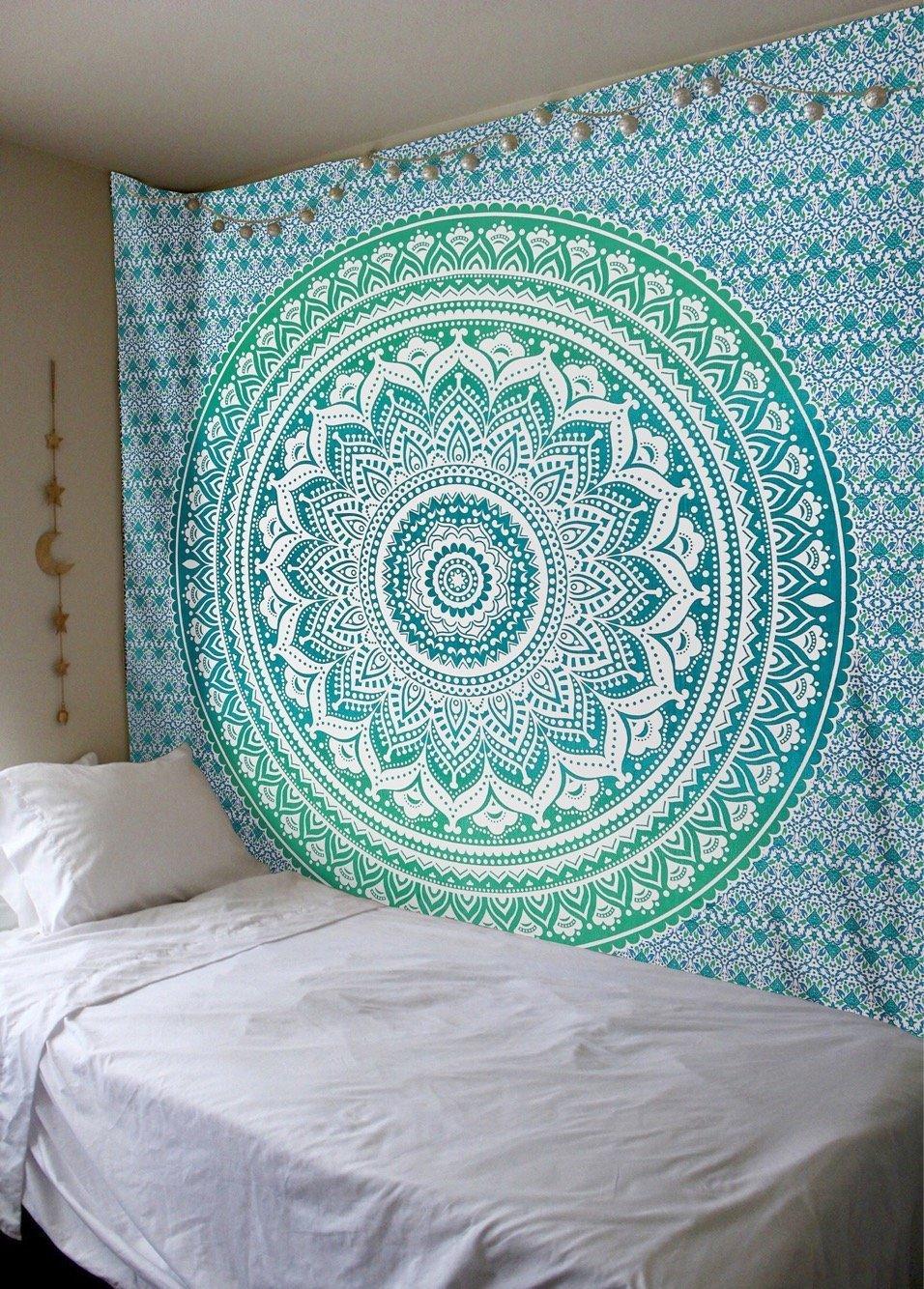 Tapestry Bedroom Hanging Cloth Mandala Flower Digital Printing Amazon Home Mural Curtain - Pacisia