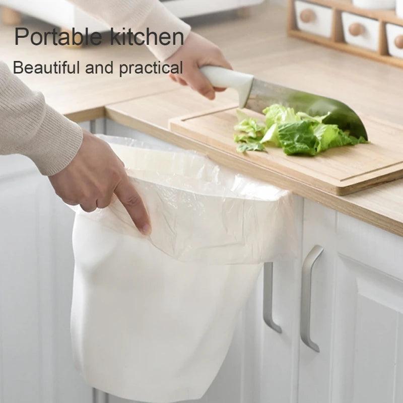 Nordic Style Irregular Trash Can Modern Solid Color Plastic Garbage Rubbish Bin Food Waste Basket Basin Bucket Flower Pot Organi - Pacisia