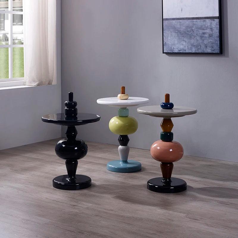 Nordic Geometry Sofa Side Table Home Decor Sugar Gourd Coffee Table Living Room Furniture Mobile Bedside Table Tea Tables Desks - Pacisia