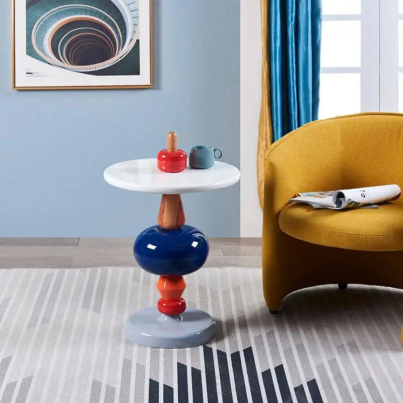 Nordic Geometry Sofa Side Table Home Decor Sugar Gourd Coffee Table Living Room Furniture Mobile Bedside Table Tea Tables Desks - Pacisia