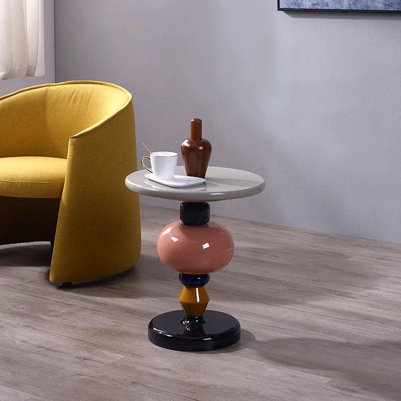Nordic Geometry Sofa Side Table Home Decor Sugar Gourd Coffee Table Living Room Furniture Mobile Bedside Table Tea Tables Desks - Pacisia