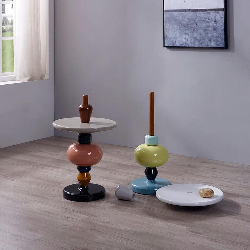 Nordic Geometry Sofa Side Table Home Decor Sugar Gourd Coffee Table Living Room Furniture Mobile Bedside Table Tea Tables Desks - Pacisia