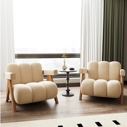 Soft Unique Living Room Sofas Chair Single Kawaii Wood Armchair Sofas Chair Nordic Lounge Luxury Woonkamer Banken Home Furniture - Pacisia