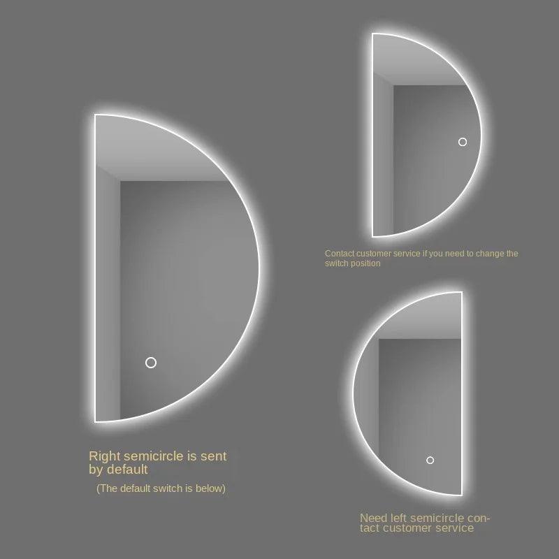 Led Lighted Makeup Full Body Mirror Bathroom Decorative Multifunct Dressing Large Mirror Bedroom Nordic Espejo Aumento Decor - Pacisia