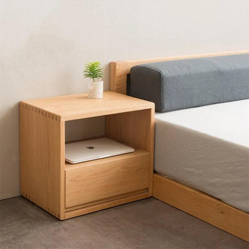 Living Room Bedside Table Dressers Bedroom Drawer Coffee Creative Wood Designer Side Bed Tables Narrow Comodino Storage Cabinet - Pacisia