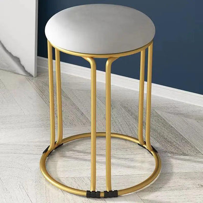 J28 Light luxury stool wholesale household chair stackable round stool internet celebrity dining table stool simple round stool - Pacisia