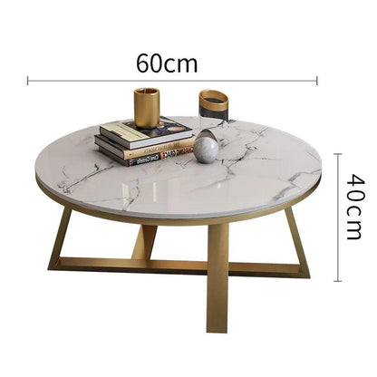 Light Luxury Nordic Coffee Tables Round Small Apartment Bar Club Side Table Simple Aesthetic Unique Muebles Office Furniture - Pacisia