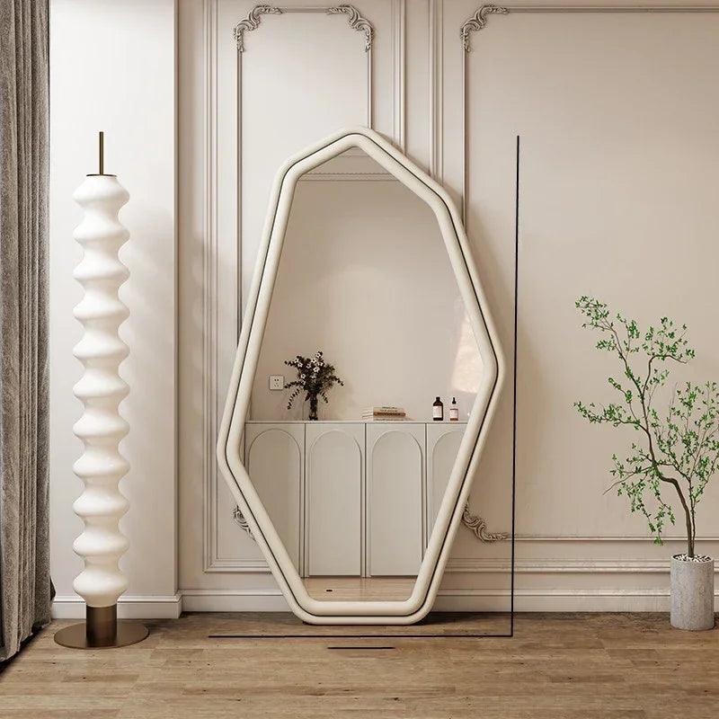 Length Bedroom Decorative Mirrors Wall Cute Standing Girls Decorative Mirrors Wavy Glass Decoracion Habitacion House Decoration - Pacisia