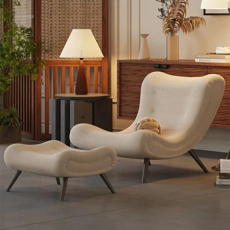 Luxury Living Room Single Sofa Chair Retro Small Apartment Home Furniture Modern Minimalist Leisure Chairs Designer Recliner - Pacisia