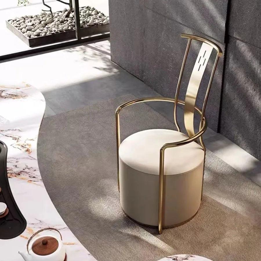 Unique Dining Chair Trendy High Back Luxury Bar Party Office Decor Wedding Events Armchair Armrests Chaisse Nordic Furniture - Pacisia