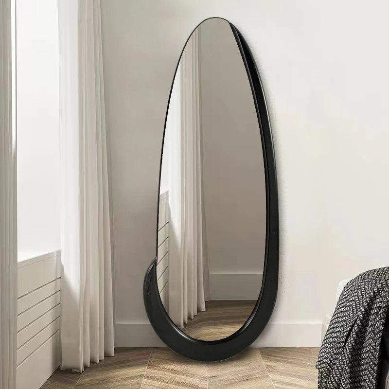 Asymmetric Water Drop Mirrors Acrylic Aesthetic Design Black Mirrors Makeup Quality Korean Espejo Adhesivo Pared Home Decoration - Pacisia
