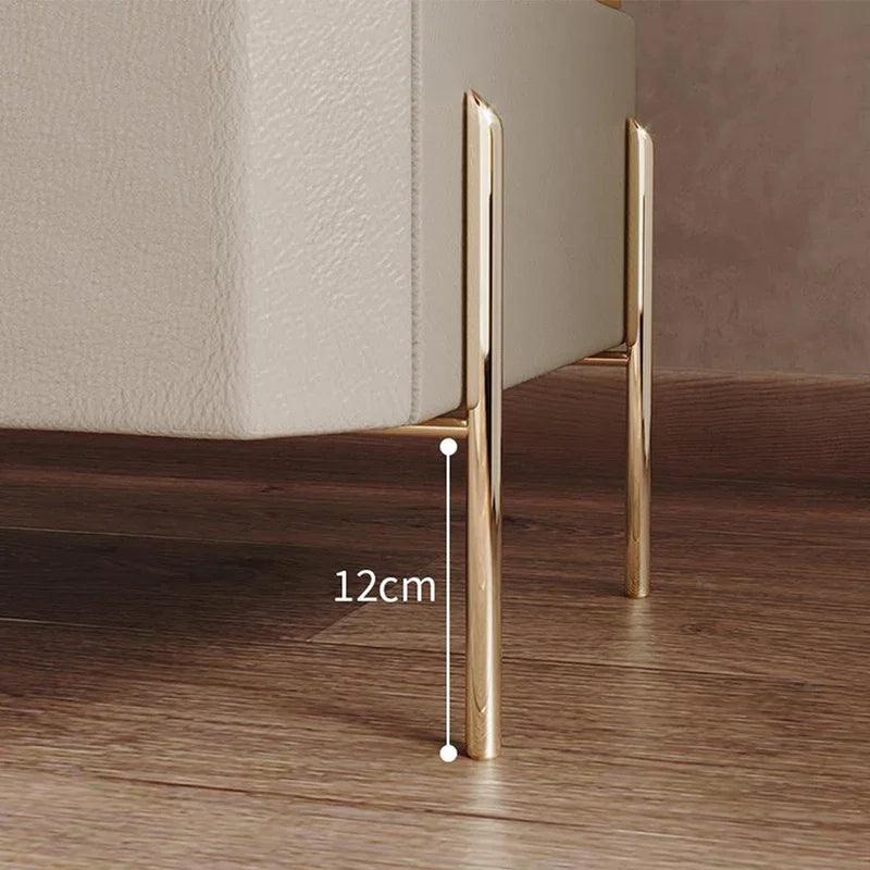 Gold Modern Nightstands Lamp Wireless Charging Smart Drawers Bedside Table Handle Living Room High Quality Mesilla Furniture - Pacisia