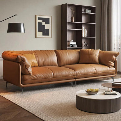 Leather Living Room Sofas Luxury European Modern Sectional Sofa Modular Design Sofa Sala De Estar De Luxo Home Furniture - Pacisia