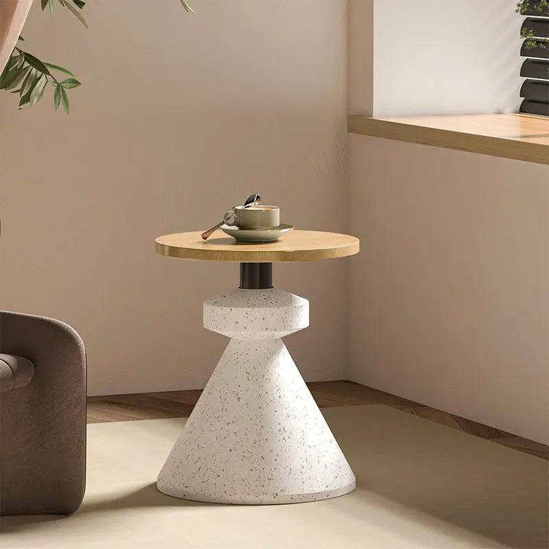 Nordic designer creative coffee table ins internet celebrity cream style outdoor small round table homestay apartment tea table - Pacisia