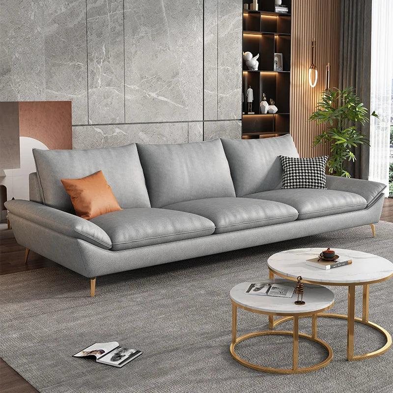 Longue Leather Relax Sofa Living Room Minimalist Luxury Sectional Modern Sofa Adults Designer Divani Soggiorno Home Furniture - Pacisia