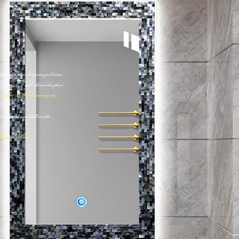 Compact Wall Mirror Japanese Aesthetic Unbreakable Portable Mirror Bathroom Glass Holder Specchio Da Parete Quirky Home Decor - Pacisia