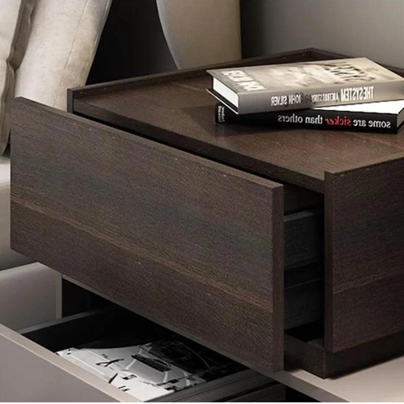 Luxury Bedside Nightstands Storage Minimalist Drawers Wooden Living Room Cabinet Nightstands Bedroom Mesita De Noche Bedroom Set - Pacisia