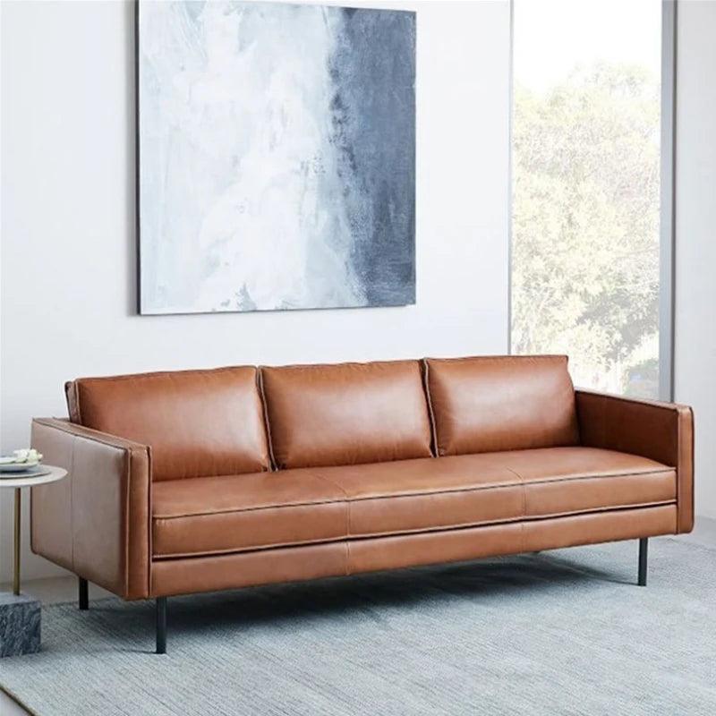 Pillow Sofa Living Room Reclining Vintage Leather Wedding Reception Puffs Relax Ground Chair Reading Fauteuil Luxury Furniture - Pacisia