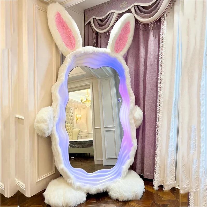 Wall Room Accessories Mirror Aesthetic Bedroom Large Mirrors Cute Home Dressing Lights Full Body Customize Room Decoration - Pacisia
