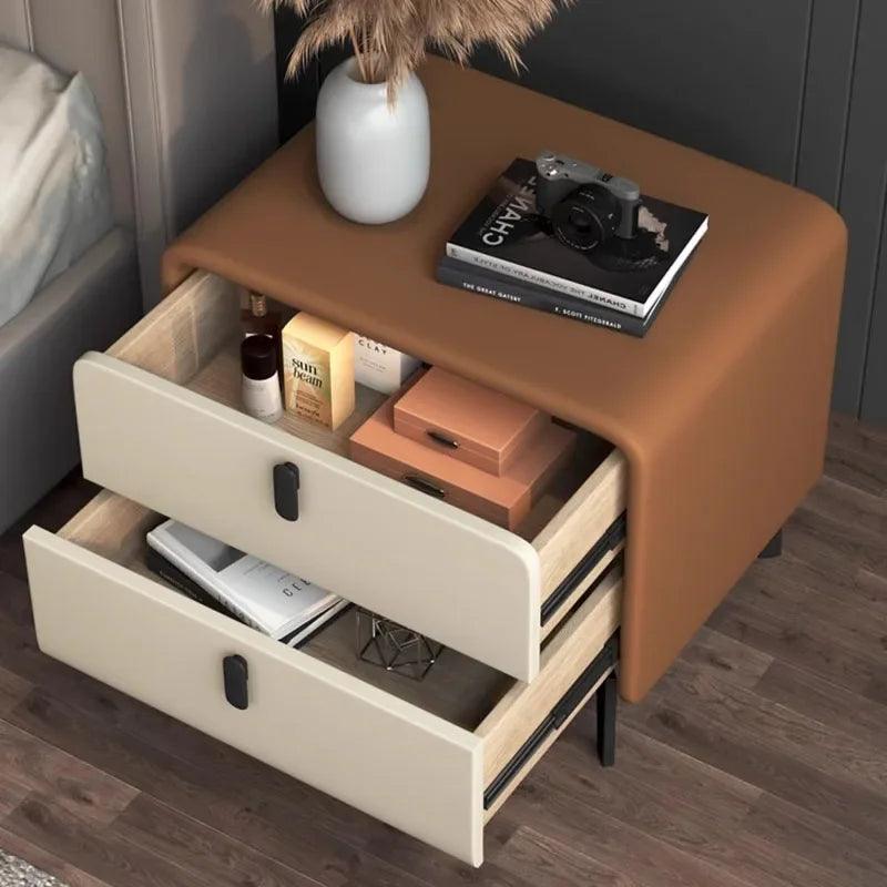 Beside Nightstand Drawers Closets Cabinets Luxury Side Table Mid Century Bedroom Articulos Para El Hogar Bedroom Furniture - Pacisia