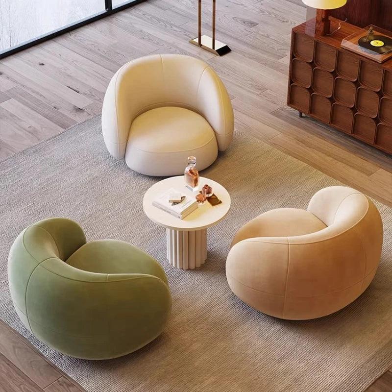 Modern Soft Unique Sofas Bedroom Single Cozy Armchair Lazy Chaise Sofas Floor Single Woonkamer Banken Furniture Living Room - Pacisia