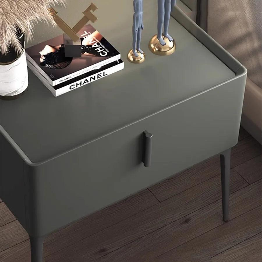 Black Gray Nightstands Bedroom Drawers Wooden Nordic Saving Nightstands Set Small Orgenizer Minimalist Modern Mobilya Room Decor - Pacisia