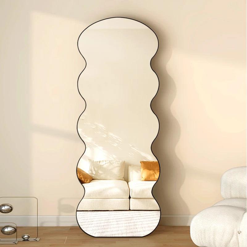 Bedroom Irregular Mirror Aesthetic Art Floor Full Body Mirror Luxury Bathroom Espejos Decorativos De Pared Decorative Mirrors - Pacisia