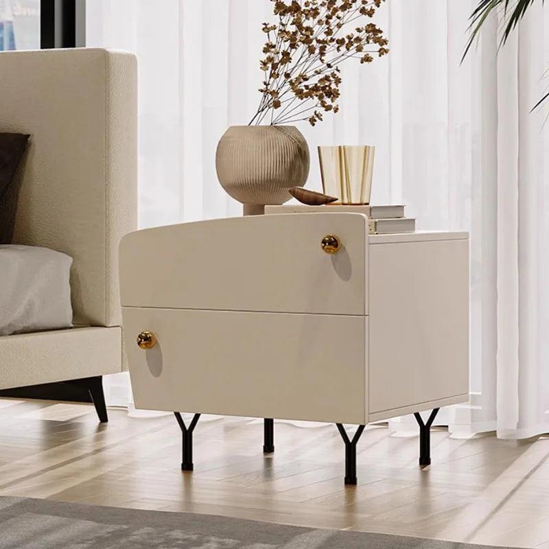 Girl White Nightstand Bedside Nordic Cute Trendy Drawers Night Table Mid Century Space Saving Mesitas De Noche Bedroom Furniture - Pacisia
