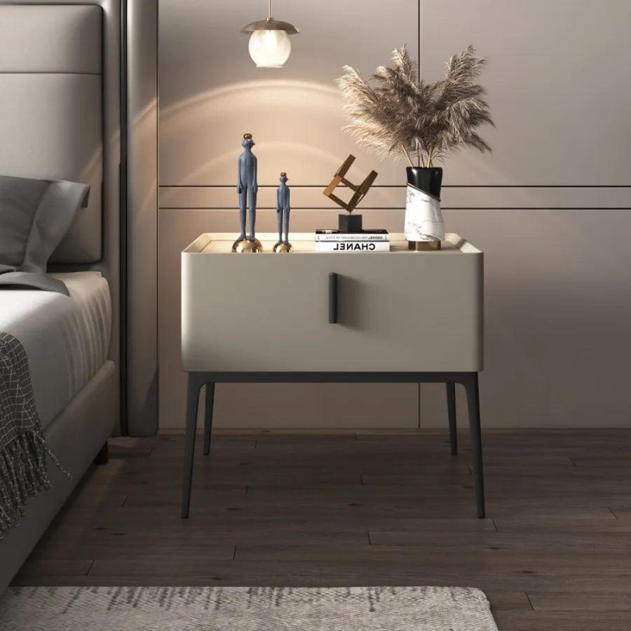 Black Gray Nightstands Bedroom Drawers Wooden Nordic Saving Nightstands Set Small Orgenizer Minimalist Modern Mobilya Room Decor - Pacisia