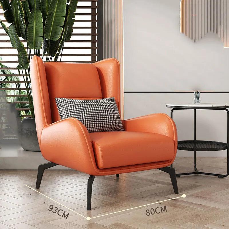 Leather Feet Living Room Chairs Contemporain Sofa Lazy Floor Living Room Chairs Italian Single Transat Prefabricada Furniture - Pacisia