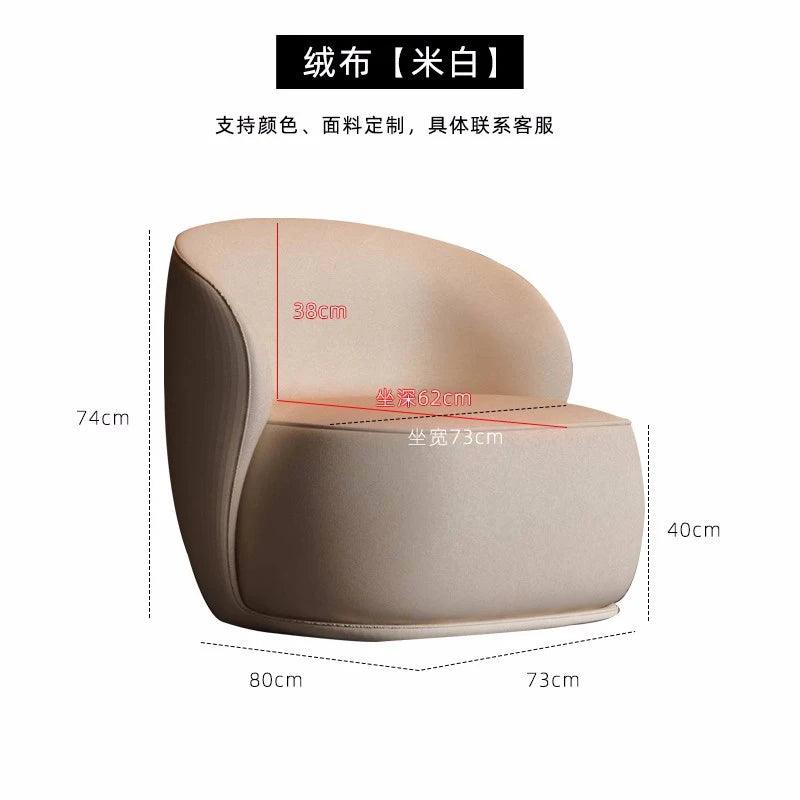 Single Comfortable Armchairs Small Ergonomic Cheap Relax Modern Armchairs Adults Chaises De Salon Living Room Furnitures MZY - Pacisia