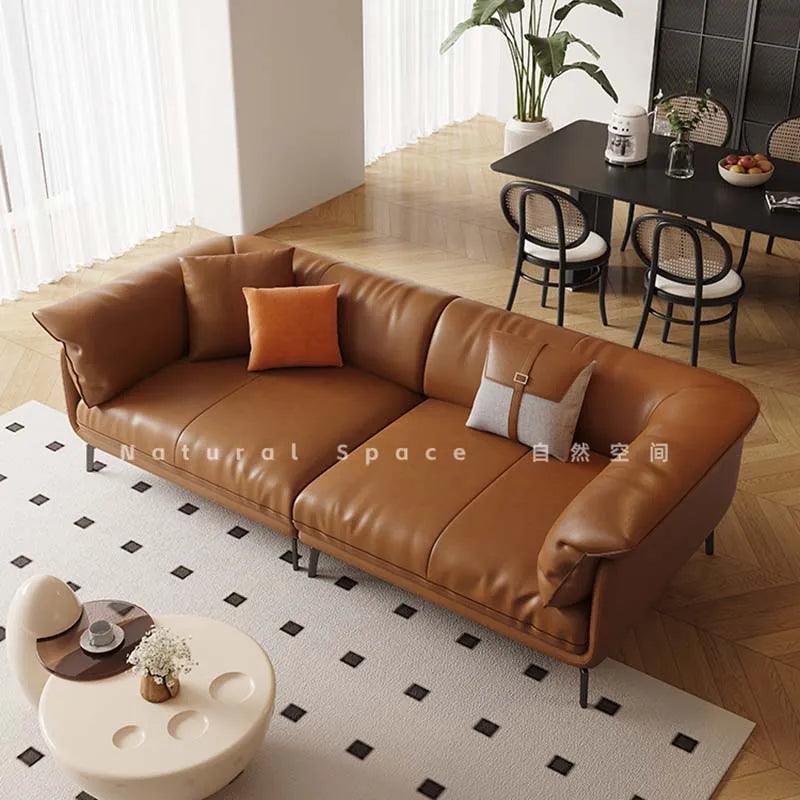 European Living Room Sofas Genuine Leather Lounge Luxury Sofa Apartment Interior Kanapy I Sofy Do Salony Modern Furniture - Pacisia